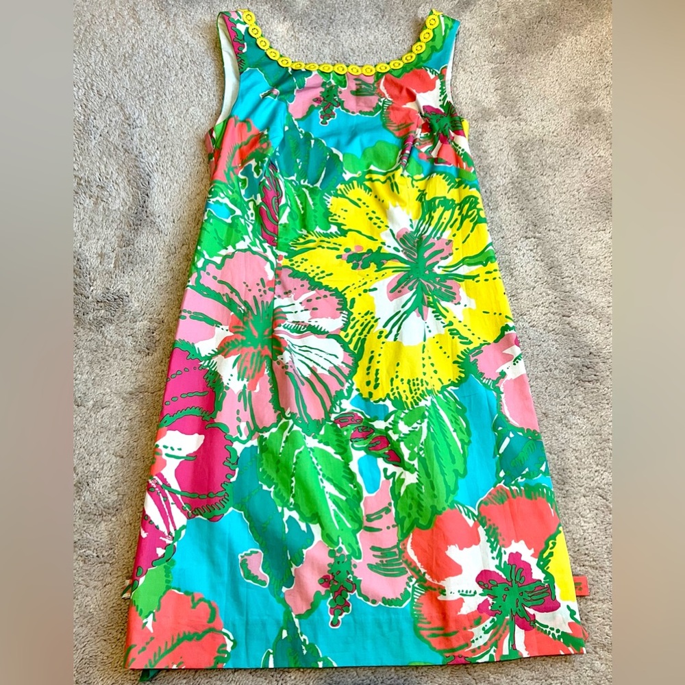 NWT Lilly Pulitzer - Delia Shift Dress - Shorely Blue Big Flirt